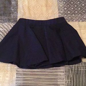 Navy blue swing skirt